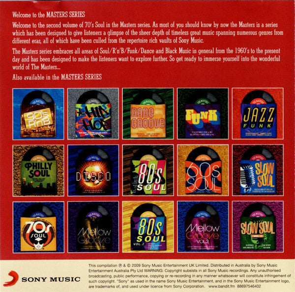 Various : The Masters: 70's Soul Vol. 2 (CD, Comp)