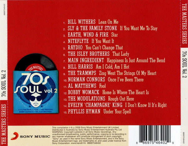 Various : The Masters: 70's Soul Vol. 2 (CD, Comp)