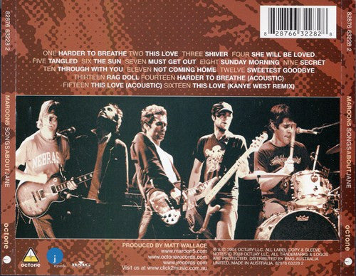 Maroon 5 : Songs About Jane (CD, Album)