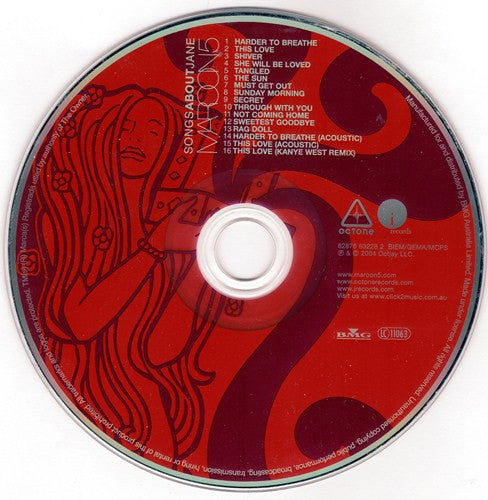 Maroon 5 : Songs About Jane (CD, Album)