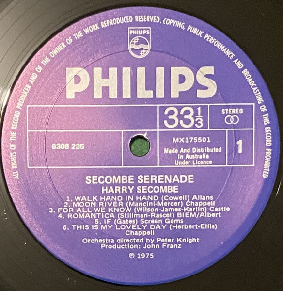 Harry Secombe : Secombe Serenade (LP, Album)