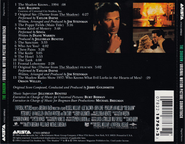 Jerry Goldsmith : The Shadow, Original Motion Picture Soundtrack (CD, Album)
