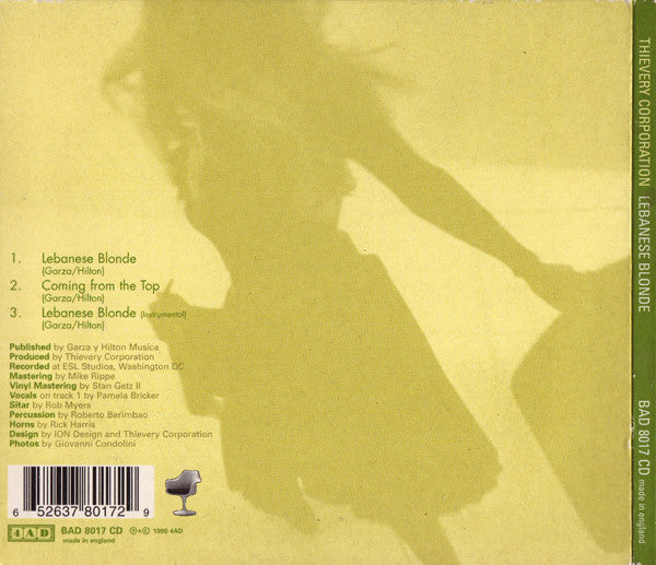 Thievery Corporation : Lebanese Blonde (CD, Maxi, Dig)