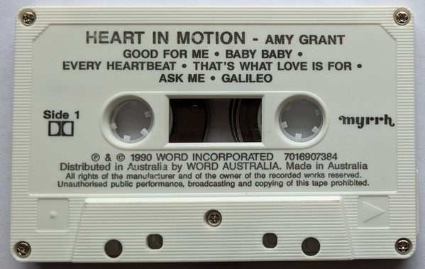Amy Grant : Heart In Motion (Cass, Album)