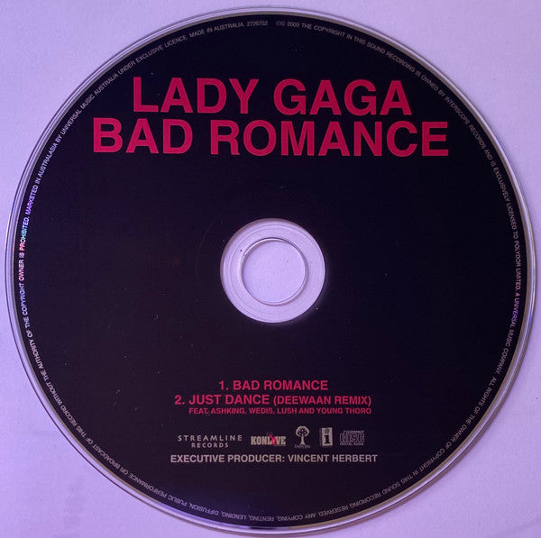 Lady Gaga : Bad Romance (CD, Single)