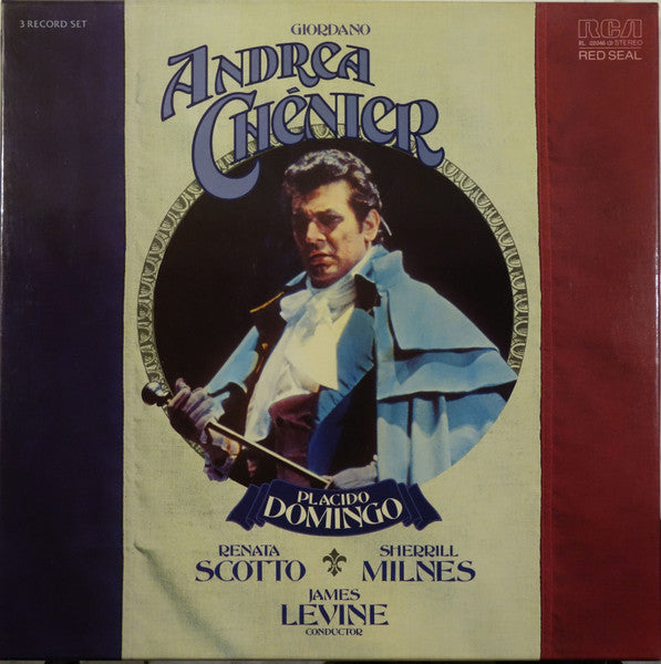Giordano* ‒ Placido Domingo, Renata Scotto, Sherrill Milnes, James Levine (2) : Andrea Chénier (3xLP, Album + Box)