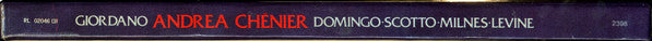 Giordano* ‒ Placido Domingo, Renata Scotto, Sherrill Milnes, James Levine (2) : Andrea Chénier (3xLP, Album + Box)