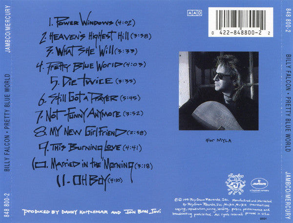 Billy Falcon : Pretty Blue World (CD, Album)