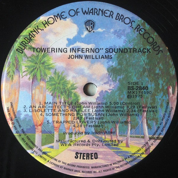 John Williams (4) : Irwin Allen's The Towering Inferno (Original Motion Picture Soundtrack) (LP, Album)