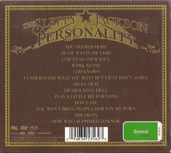 The Sleepy Jackson : Personality (One Was A Spider, One Was A Bird) (CD, Album, Ltd + DVD-V)