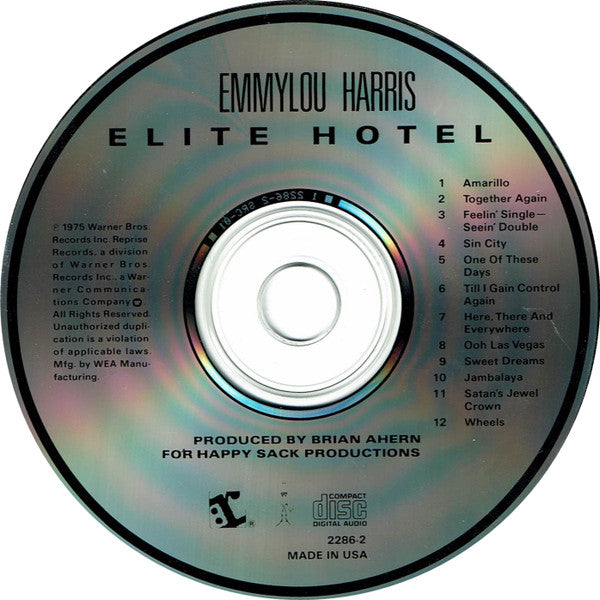 Emmylou Harris : Elite Hotel (CD, Album, RE, RM)