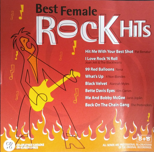 Unknown Artist : Best Female Rock Hits (CD+G)