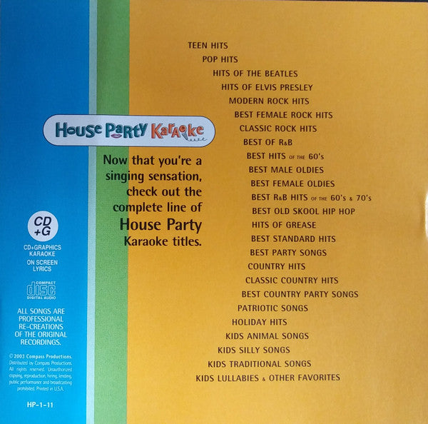 Unknown Artist : Best Female Rock Hits (CD+G)