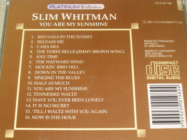 Slim Whitman : You Are My Sunshine (CD, Comp)