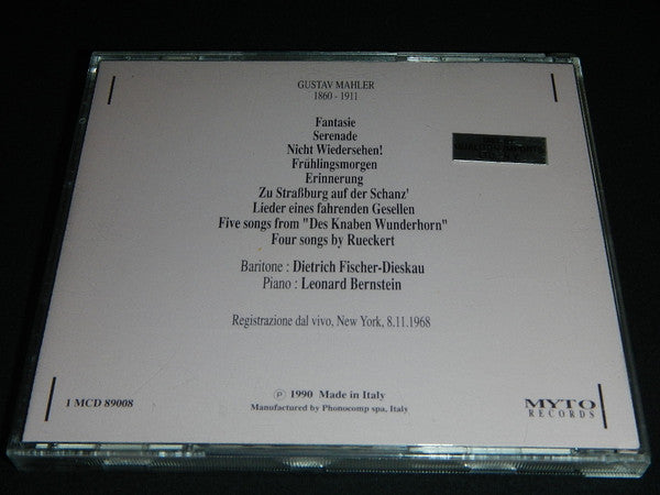 Dietrich Fischer-Dieskau, Leonard Bernstein, Gustav Mahler : Lieder (CD, Album)