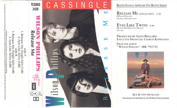 Wilson Phillips : Release Me (Cass, Single)