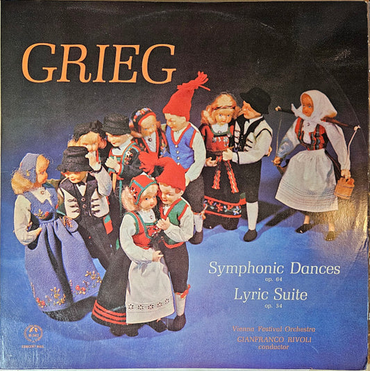 Grieg*, Vienna Festival Orchestra*, Gianfranco Rivoli : Symphonic Dances Op. 64 / Lyric Suite From Op. 54 (LP)