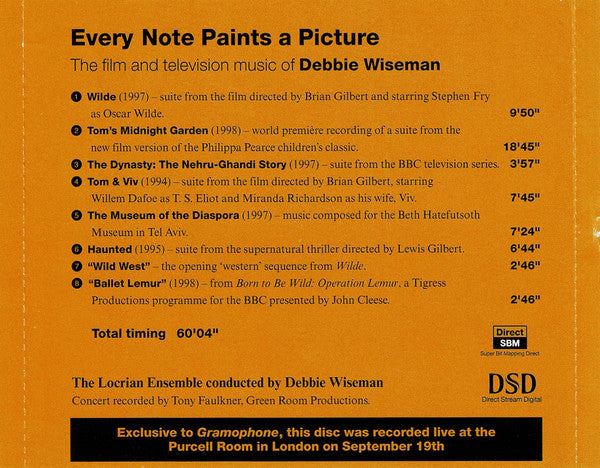 Joshua Bell, Debbie Wiseman, The Locrian Ensemble : Editors Choice and "Every Note Paints A Picture" (CD, Promo)