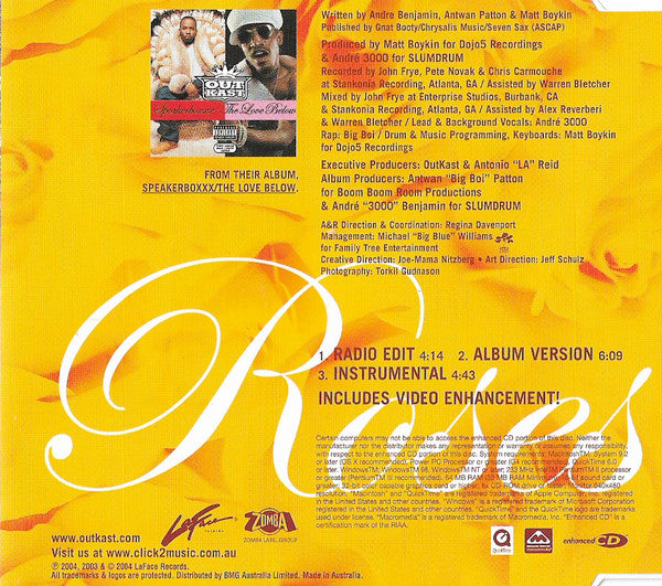 OutKast : Roses (CD, Single, Enh)