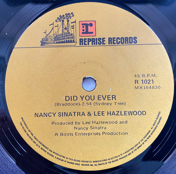 Nancy Sinatra & Lee Hazlewood : Did You Ever (7", Single)
