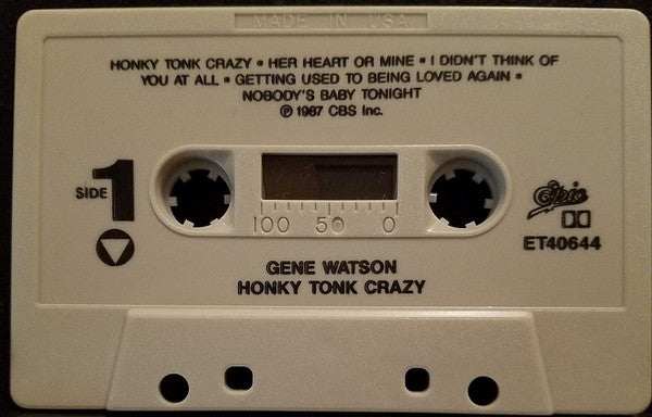 Gene Watson : Honky Tonk Crazy (Cass, Album)