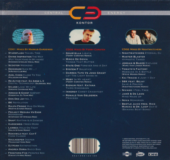 Various : Central Energy 14 - Central Energy Presents Kontor (2xCD, Comp, Mixed)