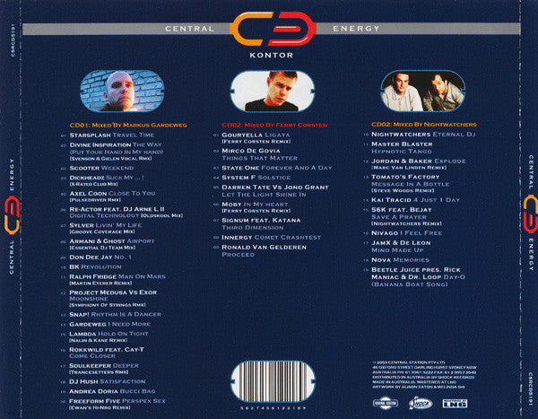 Various : Central Energy 14 - Central Energy Presents Kontor (2xCD, Comp, Mixed)
