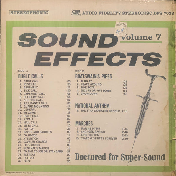 Unknown Artist : Sound Effects, Volume 7 (LP, Blu)