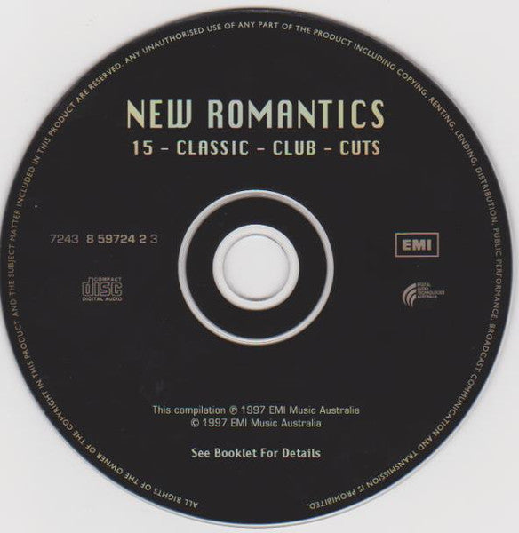 Various : New Romantics · 15 · Classic · Club · Cuts (CD, Comp, RE, D.A)