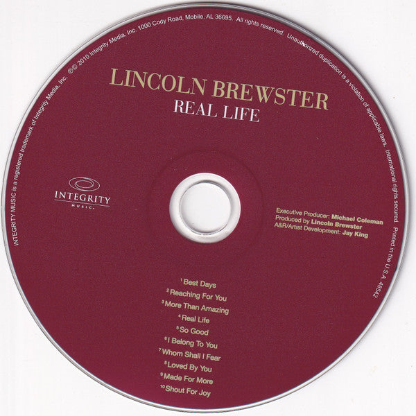 Lincoln Brewster : Real Life (CD, Album)