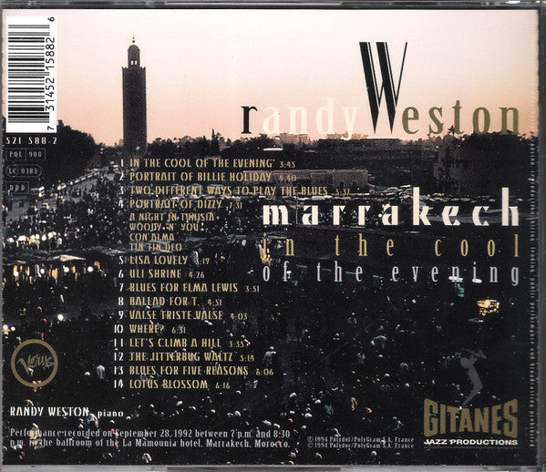Randy Weston : Marrakech In The Cool Of The Evening (CD, Album)