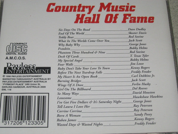 Various : Country Music Hall Of Fame (CD, Comp)