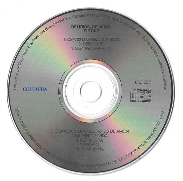 Simone (3) : Delírios, Delícias (CD, Album, RE)