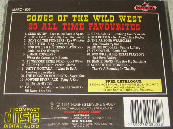 Various : Songs Of The Wild West (CD, Comp)