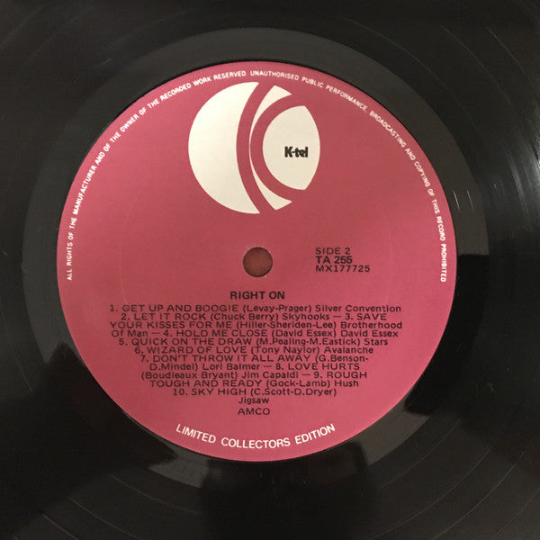 Various : Right On (LP, Comp, Ltd)
