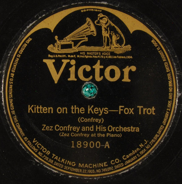 Zez Confrey And His Orchestra / Club Royal Orchestra : Kitten On The Keys / Pick Me Up And Lay Me Down In Dear Old Dixieland (Shellac, 10")
