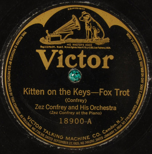 Zez Confrey And His Orchestra / Club Royal Orchestra : Kitten On The Keys / Pick Me Up And Lay Me Down In Dear Old Dixieland (Shellac, 10")