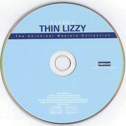 Thin Lizzy : Classic Thin Lizzy (CD, Comp, RE, RM, EDC)