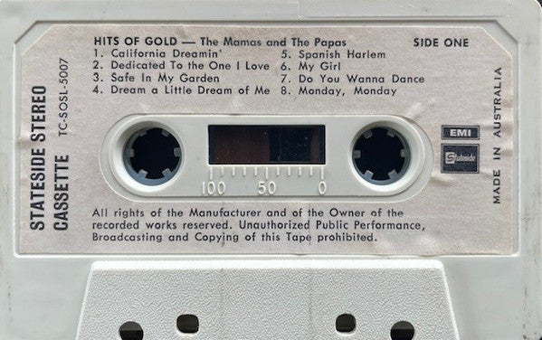 The Mamas And The Papas* : Hits Of Gold (Cass, Comp)