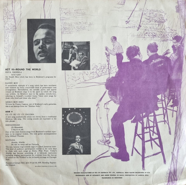 Harry Belafonte : Belafonte At Carnegie Hall - The Complete Concert (2xLP, Mono + Box)