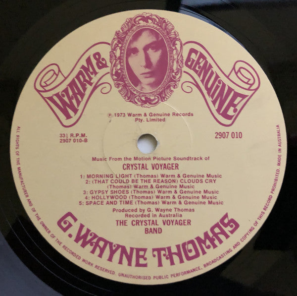 G. Wayne Thomas, The Crystal Voyager Band : Crystal Voyager (Original Motion Picture Soundtrack) (LP, Album)