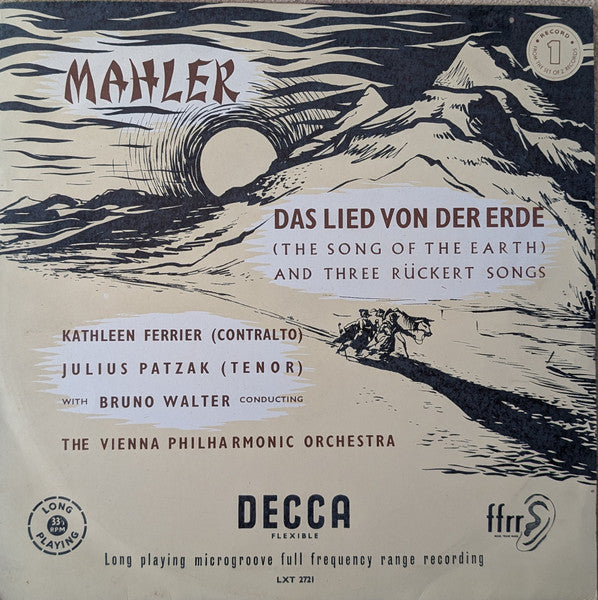 Gustav Mahler - Kathleen Ferrier, Julius Patzak, Wiener Philharmoniker Conducted By Bruno Walter : Das Lied Von Der Erde (The Song Of The Earth) (2xLP, Mono)