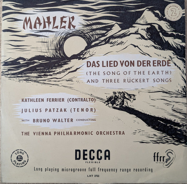 Gustav Mahler - Kathleen Ferrier, Julius Patzak, Wiener Philharmoniker Conducted By Bruno Walter : Das Lied Von Der Erde (The Song Of The Earth) (2xLP, Mono)