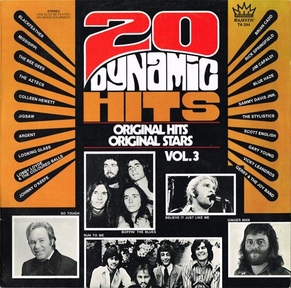 Various : 20 Dynamic Hits Vol.3 (LP, Album, Comp, Ltd)