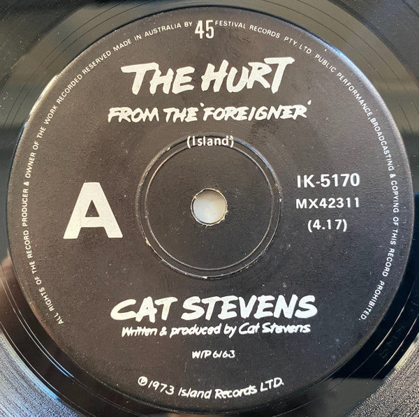 Cat Stevens : The Hurt (7")