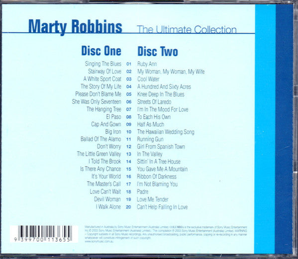 Marty Robbins : The Ultimate Collection (2xCD, Comp)