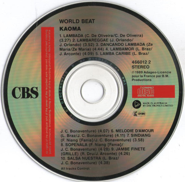 Kaoma : Worldbeat (CD, Album)