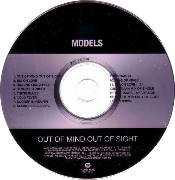 Models (2) : Out Of Mind Out Of Sight (CD, Album, RE)