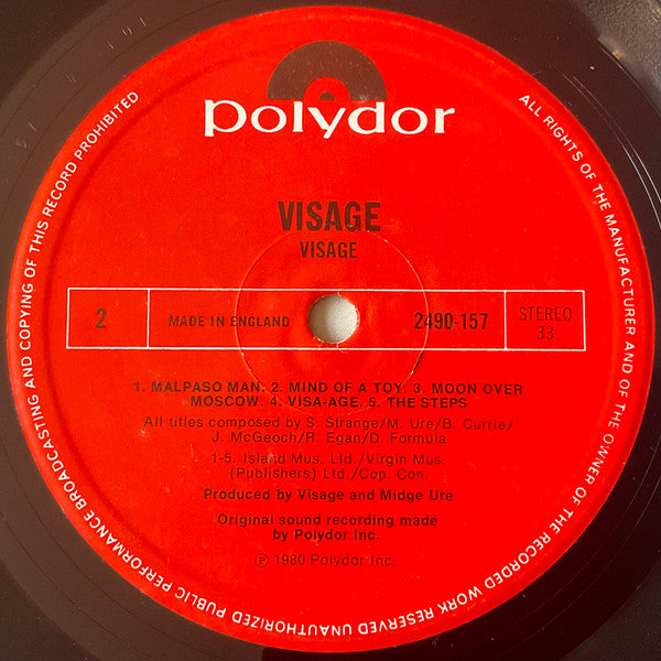 Visage : Visage (LP, Album)