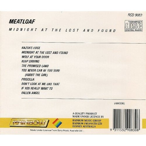 Meat Loaf : Midnight At The Lost And Found (CD, Album, RE)